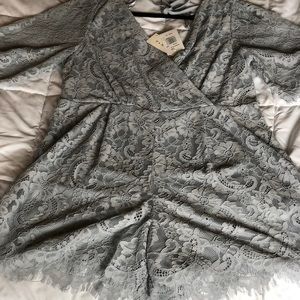 NWT Pale blue lace romper